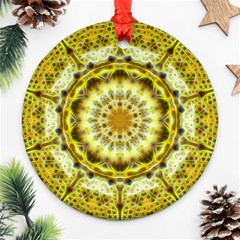 Fractal Flower Ornament (round) by Simbadda