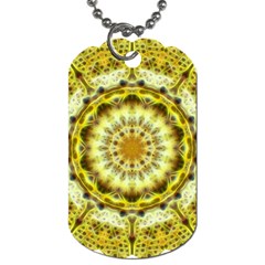 Fractal Flower Dog Tag (one Side)