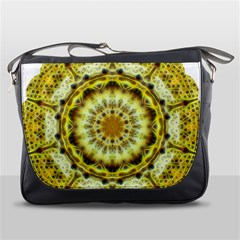 Fractal Flower Messenger Bags by Simbadda