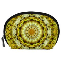 Fractal Flower Accessory Pouches (large)  by Simbadda