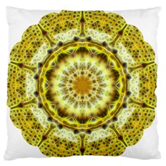 Fractal Flower Large Flano Cushion Case (two Sides) by Simbadda