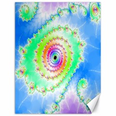 Decorative Fractal Spiral Canvas 18  X 24   by Simbadda