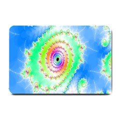 Decorative Fractal Spiral Small Doormat  by Simbadda