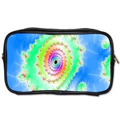 Decorative Fractal Spiral Toiletries Bags by Simbadda