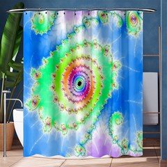 Decorative Fractal Spiral Shower Curtain 60  X 72  (medium)  by Simbadda