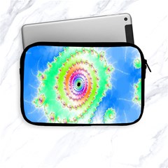 Decorative Fractal Spiral Apple Ipad Mini Zipper Cases by Simbadda