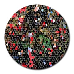 Colorful Abstract Background Round Mousepads by Simbadda