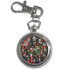 Colorful Abstract Background Key Chain Watches by Simbadda