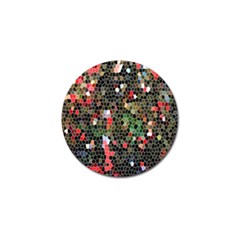 Colorful Abstract Background Golf Ball Marker by Simbadda