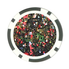 Colorful Abstract Background Poker Chip Card Guard (10 Pack) by Simbadda