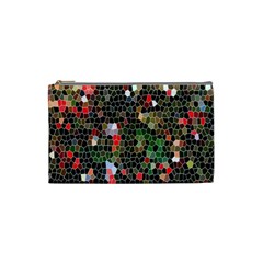 Colorful Abstract Background Cosmetic Bag (small)  by Simbadda