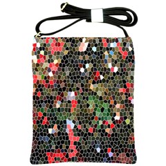 Colorful Abstract Background Shoulder Sling Bags by Simbadda