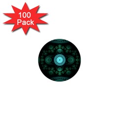 Grand Julian Fractal 1  Mini Buttons (100 Pack)  by Simbadda