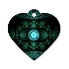 Grand Julian Fractal Dog Tag Heart (two Sides) by Simbadda