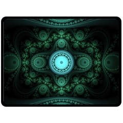 Grand Julian Fractal Fleece Blanket (large)  by Simbadda