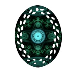 Grand Julian Fractal Ornament (oval Filigree) by Simbadda