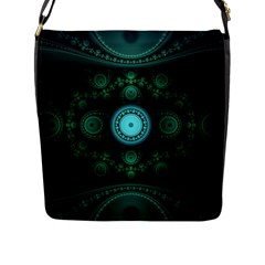 Grand Julian Fractal Flap Messenger Bag (l)  by Simbadda