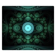 Grand Julian Fractal Double Sided Flano Blanket (small)  by Simbadda