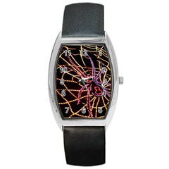 Black Widow Spider, Yellow Web Barrel Style Metal Watch by Simbadda