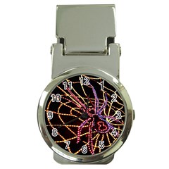 Black Widow Spider, Yellow Web Money Clip Watches by Simbadda