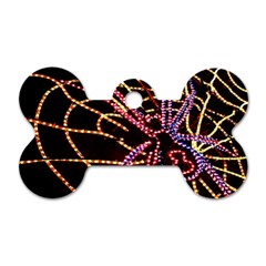 Black Widow Spider, Yellow Web Dog Tag Bone (two Sides) by Simbadda