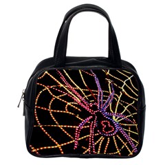 Black Widow Spider, Yellow Web Classic Handbags (one Side) by Simbadda