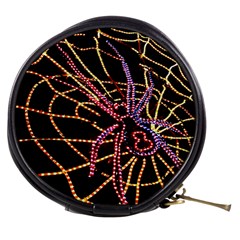 Black Widow Spider, Yellow Web Mini Makeup Bags by Simbadda