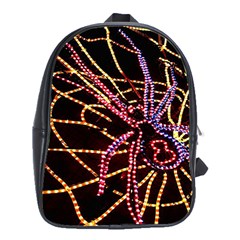 Black Widow Spider, Yellow Web School Bags (xl)  by Simbadda