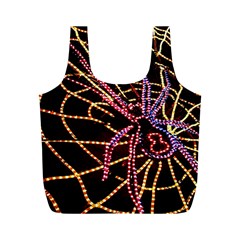 Black Widow Spider, Yellow Web Full Print Recycle Bags (m)  by Simbadda