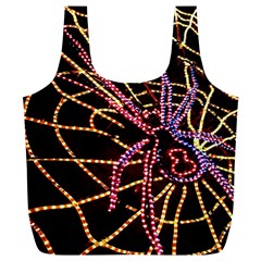 Black Widow Spider, Yellow Web Full Print Recycle Bags (l)  by Simbadda