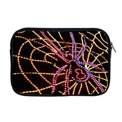 Black Widow Spider, Yellow Web Apple Macbook Pro 17  Zipper Case by Simbadda