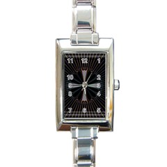 Fractal Rays Rectangle Italian Charm Watch by Simbadda