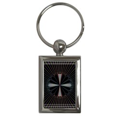 Fractal Rays Key Chains (rectangle)  by Simbadda