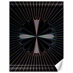 Fractal Rays Canvas 12  X 16   by Simbadda