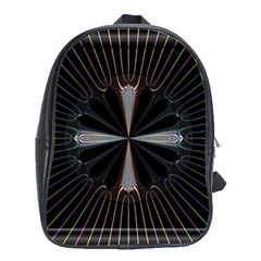 Fractal Rays School Bags(large)  by Simbadda