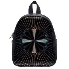 Fractal Rays School Bags (small)  by Simbadda