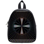 Fractal Rays School Bags (Small)  Front