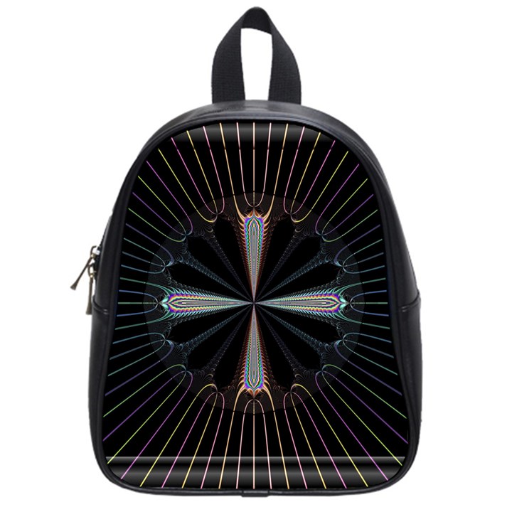 Fractal Rays School Bags (Small) 