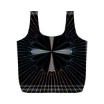 Fractal Rays Full Print Recycle Bags (M)  Back