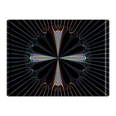 Fractal Rays Double Sided Flano Blanket (mini)  by Simbadda