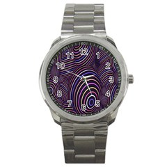 Abstract Colorful Spheres Sport Metal Watch by Simbadda