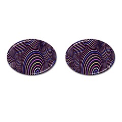 Abstract Colorful Spheres Cufflinks (oval) by Simbadda