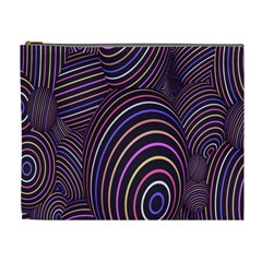 Abstract Colorful Spheres Cosmetic Bag (xl)