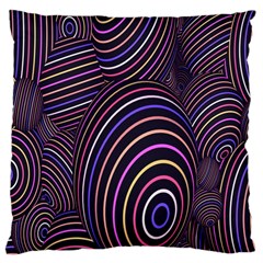 Abstract Colorful Spheres Large Cushion Case (two Sides) by Simbadda