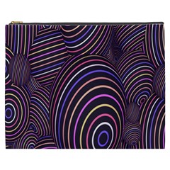 Abstract Colorful Spheres Cosmetic Bag (xxxl)  by Simbadda