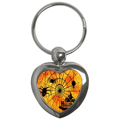 Halloween Weird  Surreal Atmosphere Key Chains (heart) 