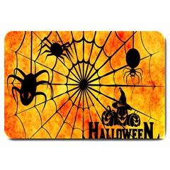 Halloween Weird  Surreal Atmosphere Large Doormat  by Simbadda