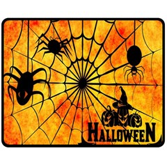 Halloween Weird  Surreal Atmosphere Fleece Blanket (medium)  by Simbadda