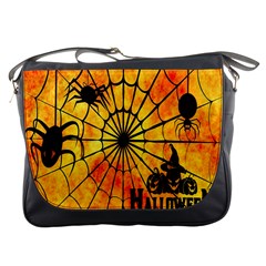 Halloween Weird  Surreal Atmosphere Messenger Bags by Simbadda