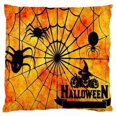 Halloween Weird  Surreal Atmosphere Large Cushion Case (two Sides) by Simbadda